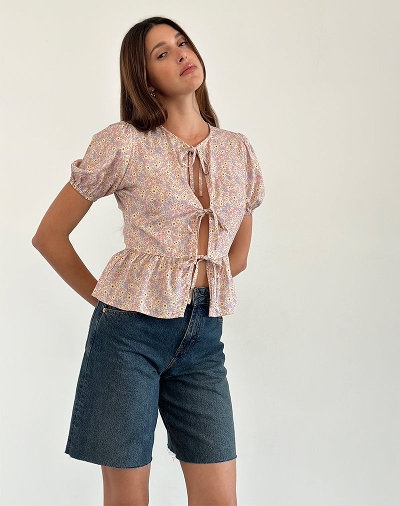 Afbeelding van Ajasi Blouse in 70s Prairie Girl Flock