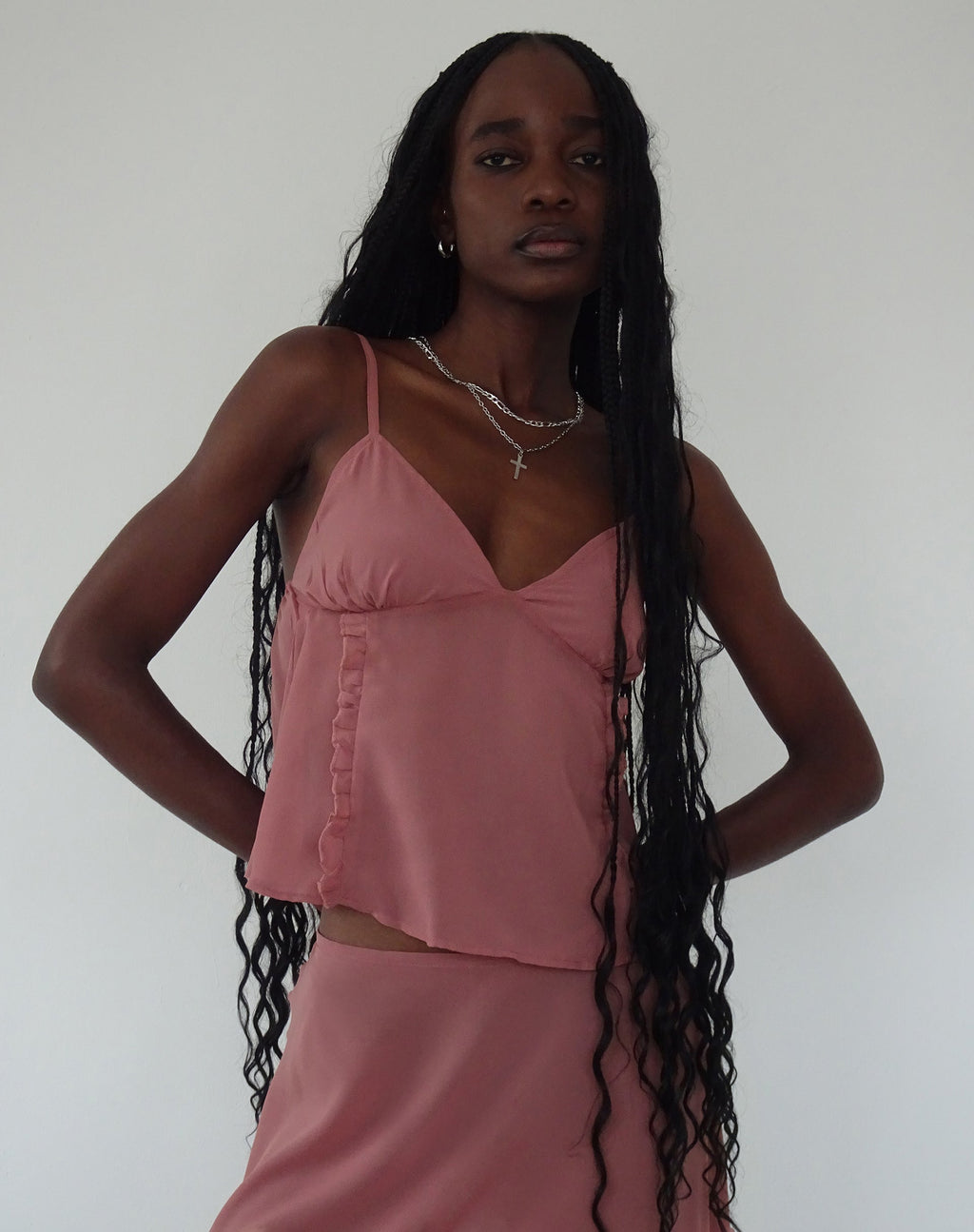 Albertha Midi rok in Dessert Sand