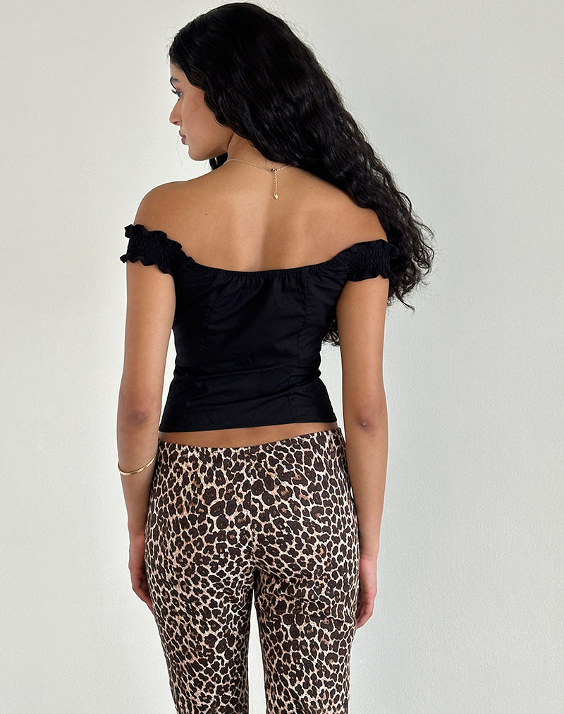 Afbeelding van Aldre Bardot Top in Zwart