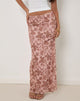 Afbeelding van Alfreda Maxi Rok in Neutrale Bloemenprint