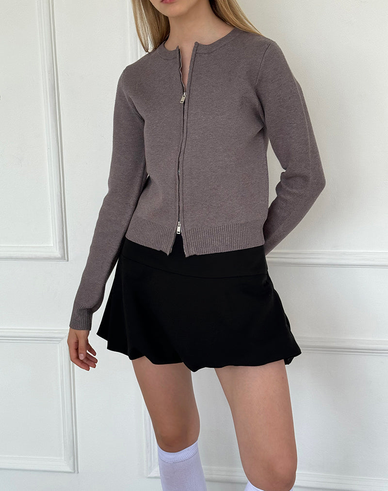 Afbeelding van Alniyat Cardi met lange mouwen in Charcoal Grey