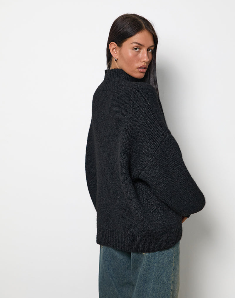 Afbeelding van Amato oversized trui in zwart