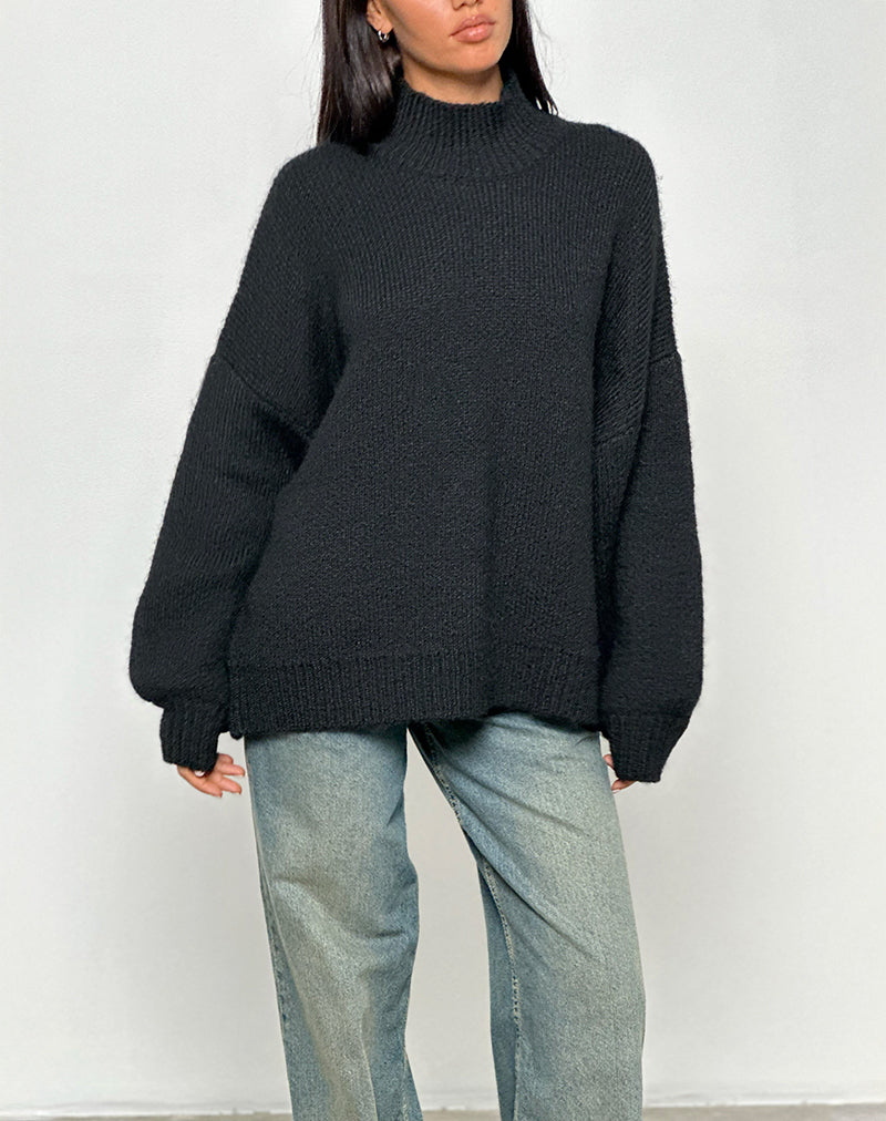 Amato oversized trui in zwart