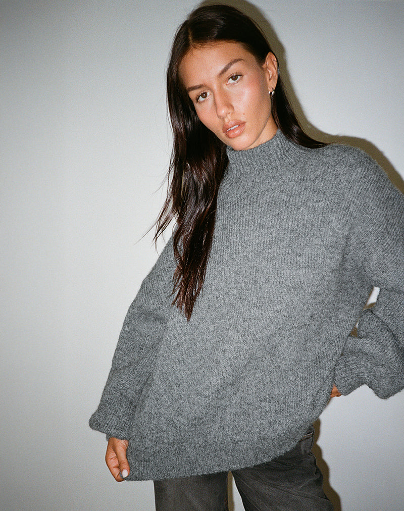 Amato oversized trui in grijs