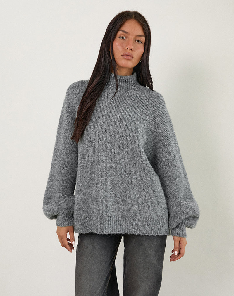 Amato oversized trui in grijs