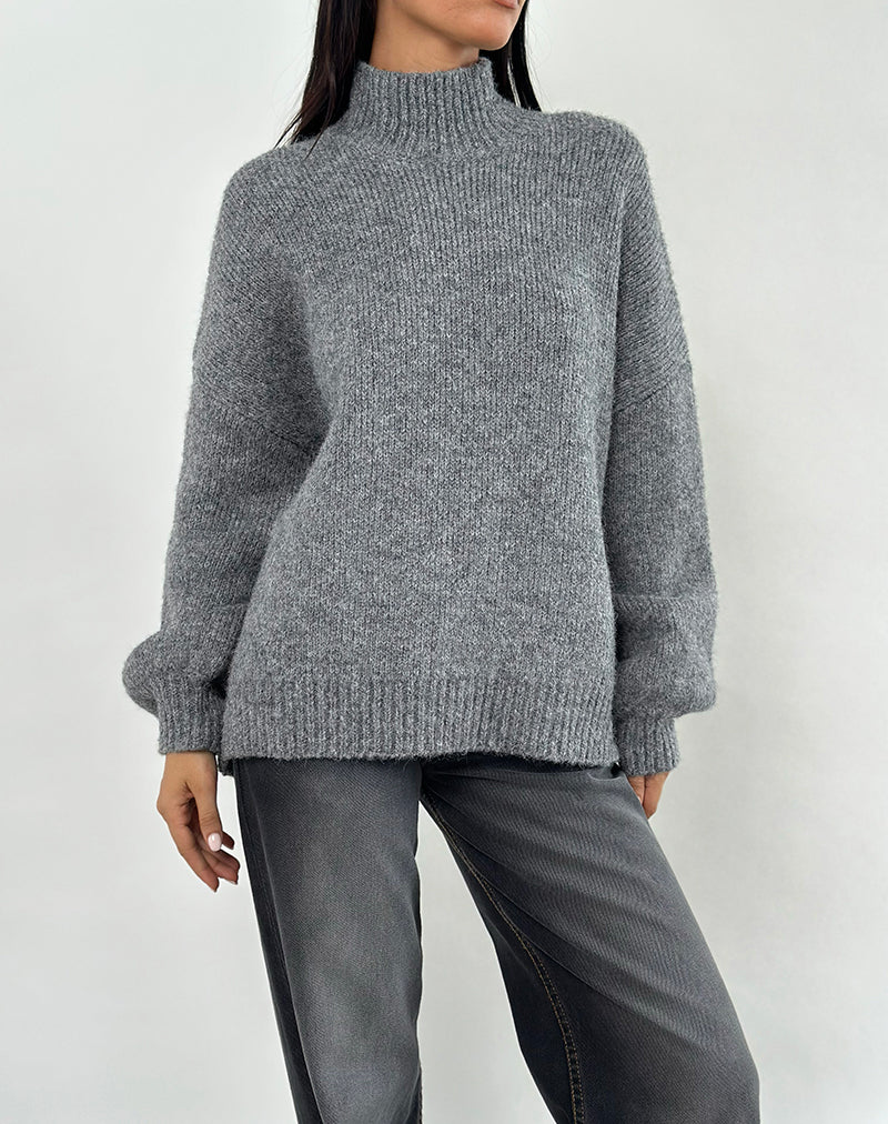 Afbeelding van Amato oversized trui in grijs