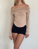 Afbeelding van Amilyn Bardot Top in Slinky Stone