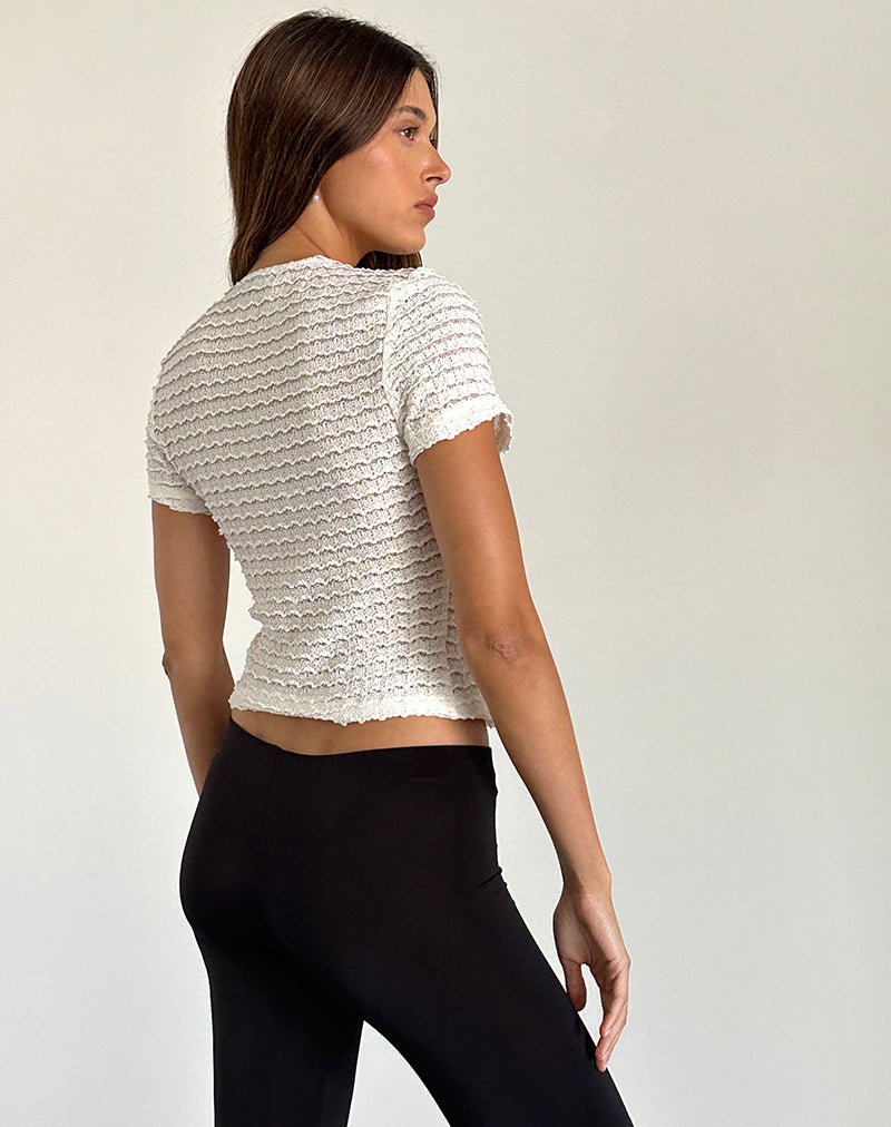 Afbeelding van Anara Top in Crinkle Ivory