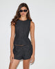 Afbeelding van Anila Button Through Vest in Denim Indigo