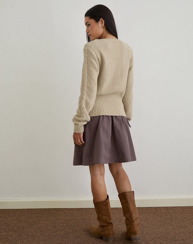 Afbeelding van Anitra Vest in Kabelbreisel Beige