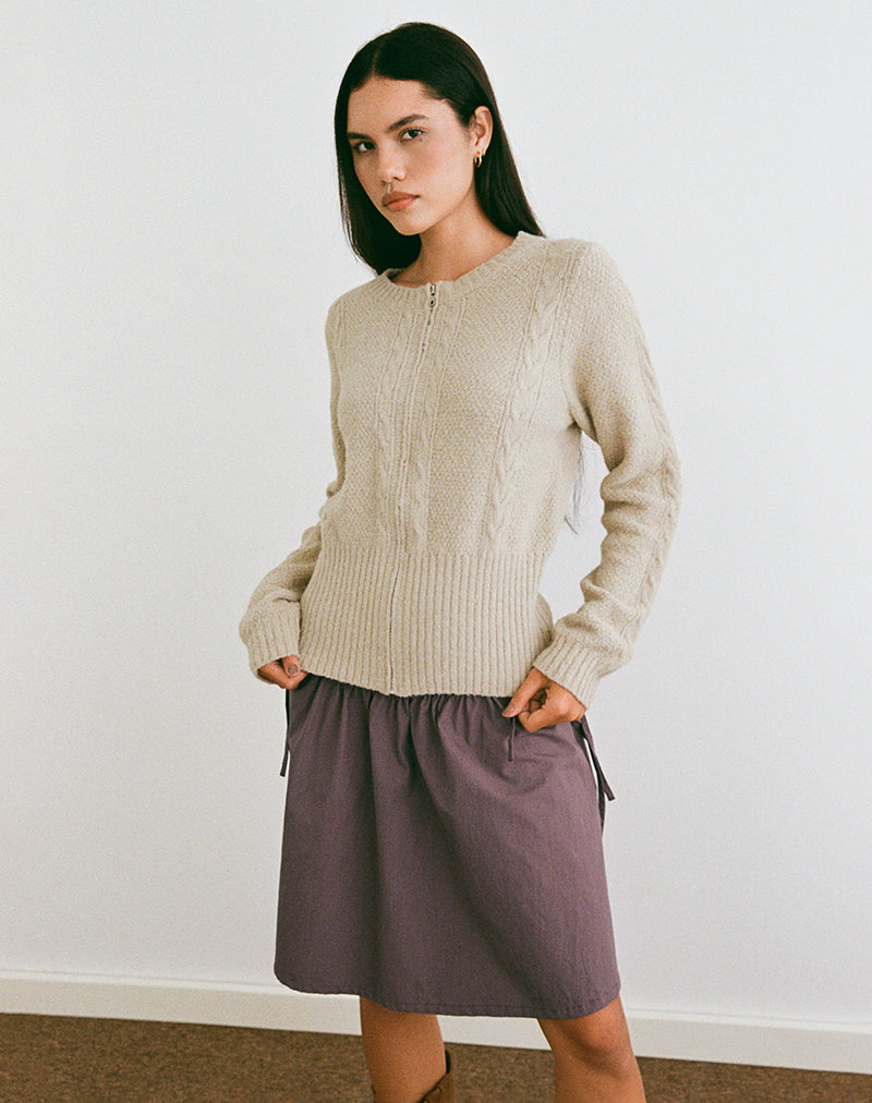 Afbeelding van Anitra Vest in Kabelbreisel Beige