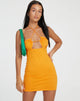 Afbeelding van Anja Mini Dress in Flame Orange
