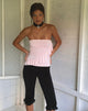 Afbeelding van Baylin Bandeau Top met ruches in babyroze