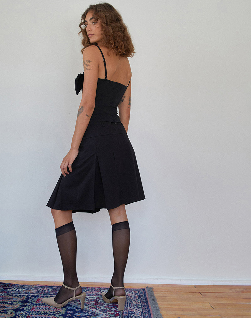 Afbeelding van Antlia Strik Cami Top in Getailleerd Zwart
