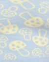Baby paddestoel blauw en geel