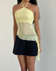 Afbeelding van Arabella Halterneck Top in Mesh Lemon