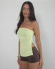 Afbeelding van Aravie Ruched Bandeau Top in Pistachio