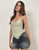 Afbeelding van Arlina Cami Top in Zigzag Mesh Sage