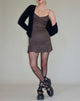 Afbeelding van Ashila Mini Dress in Lace Chestnut Brown
