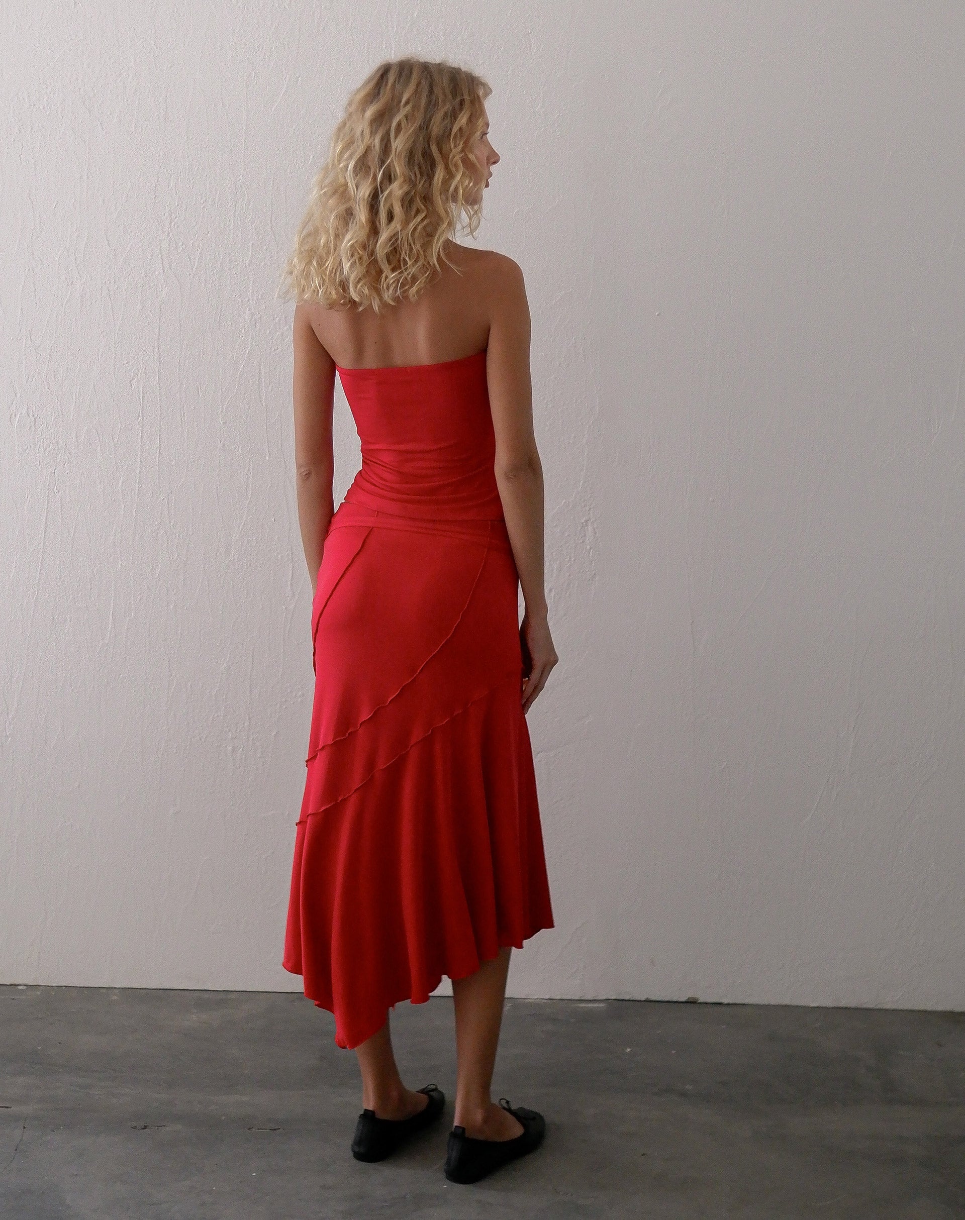 Afbeelding van Kimiko Midi rok in Rood