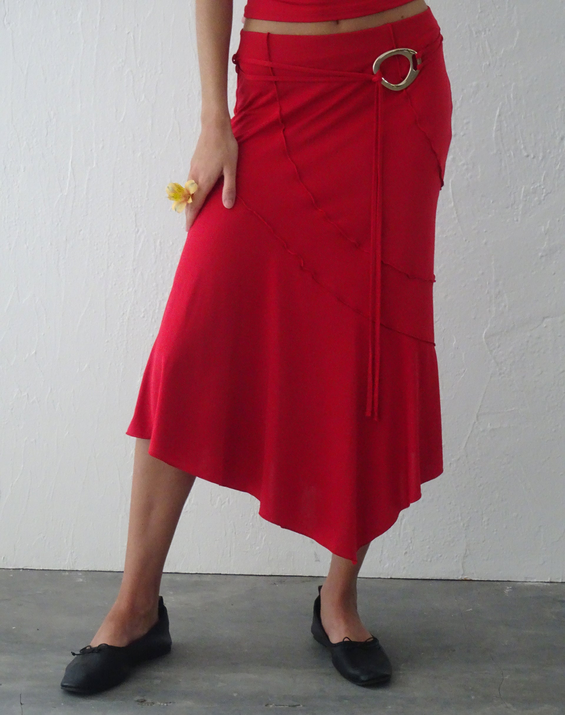 Afbeelding van Kimiko Midi rok in Rood