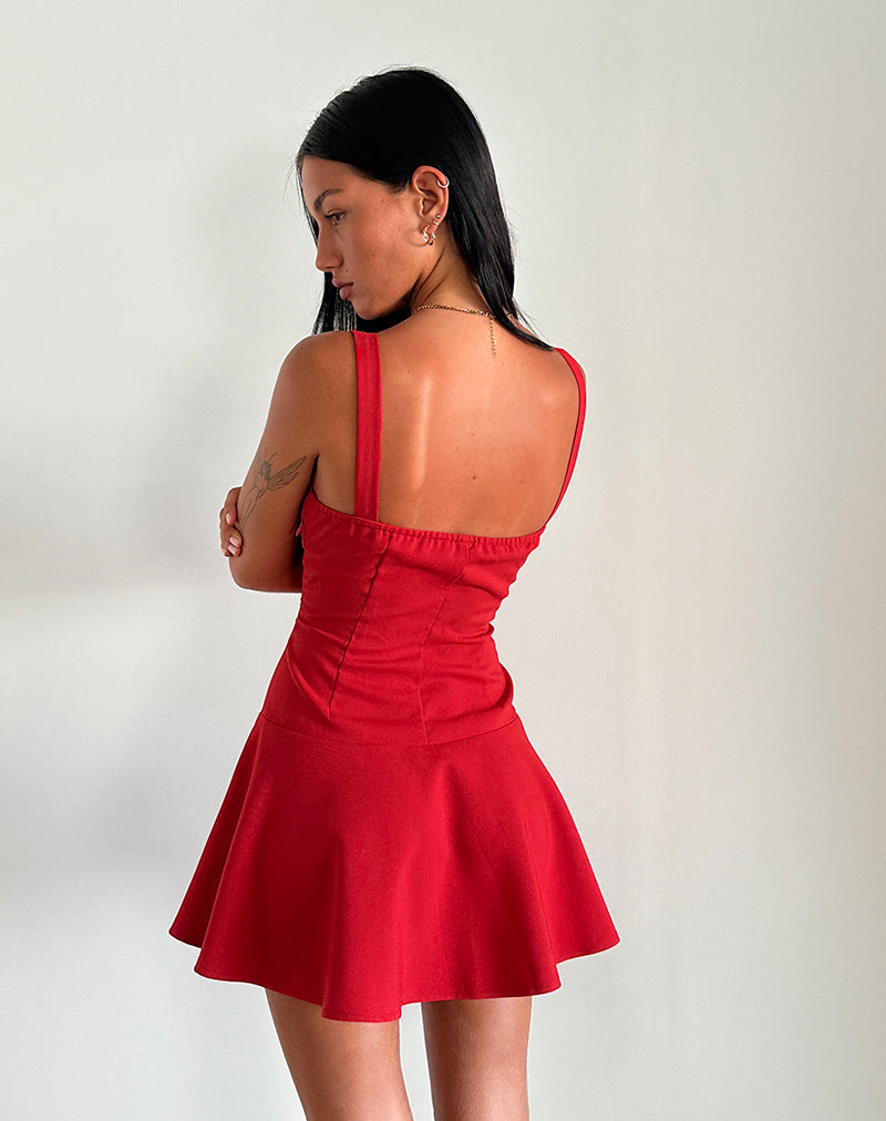 Afbeelding van Audra Mini Dress in Rood
