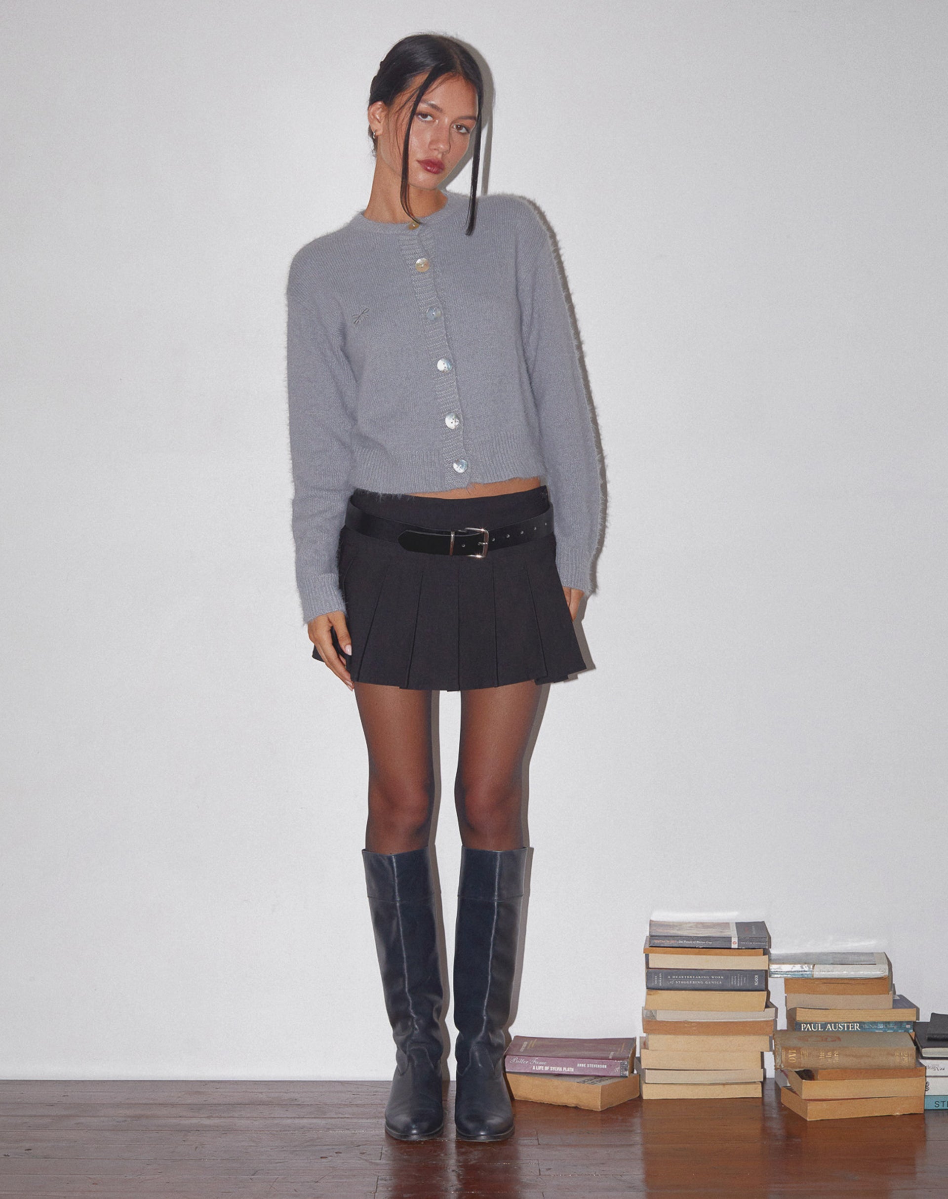 Afbeelding van Audrina Vest in Fluffy Knit Grijs