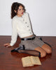 Afbeelding van Audrina Vest in Fluffy Knit Ivoor