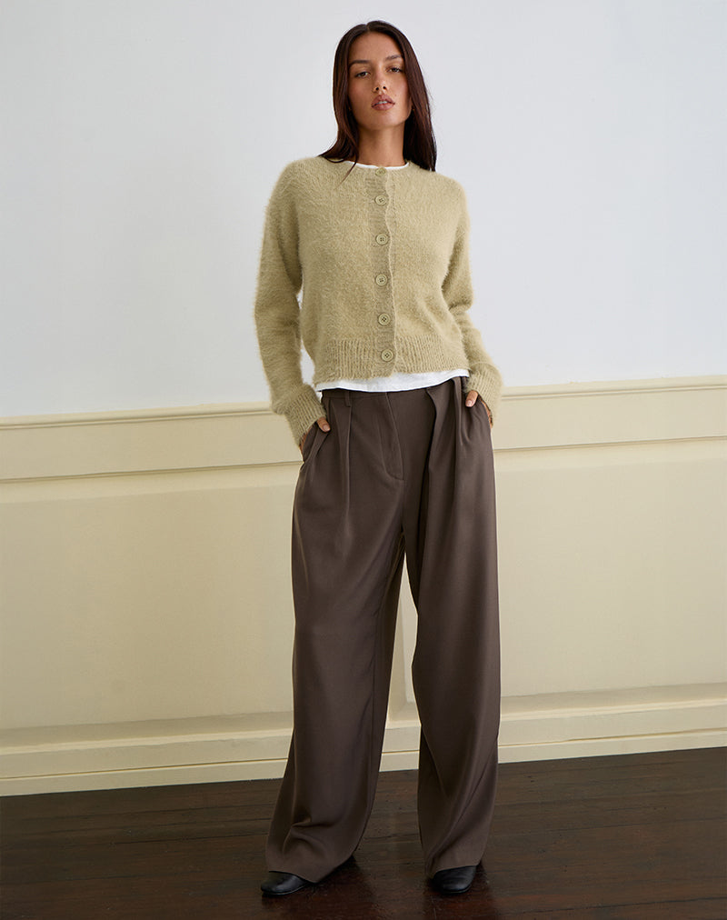 Afbeelding van Audrina Vest in Fluffy Knit Sage