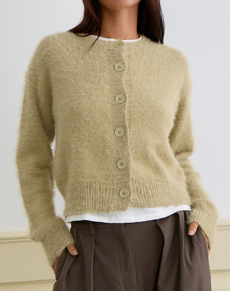 Audrina Vest in Fluffy Knit Sage