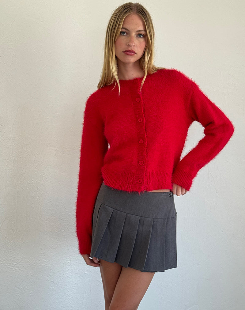 Afbeelding van Audrina vest in Fluffy Red