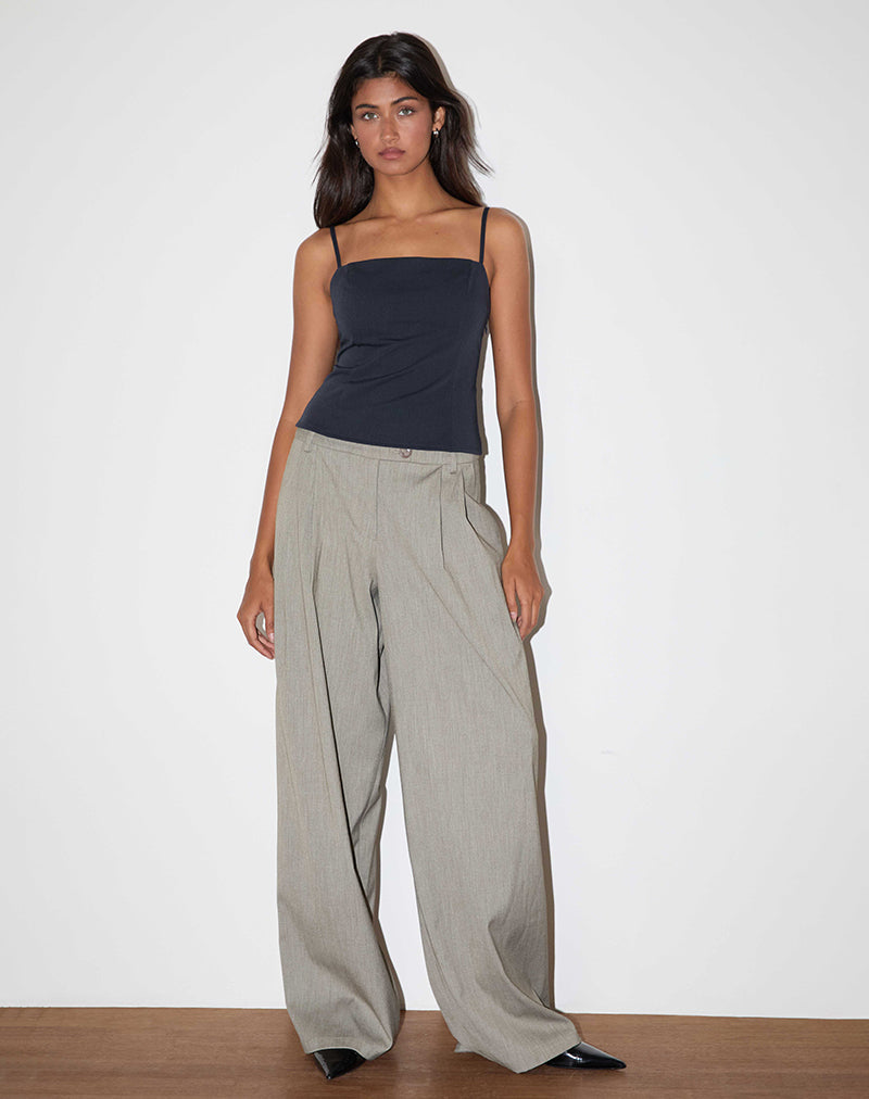 Afbeelding van Aurei Scoop Back Top in Getailleerd Navy