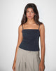 Afbeelding van Aurei Scoop Back Top in Getailleerd Navy