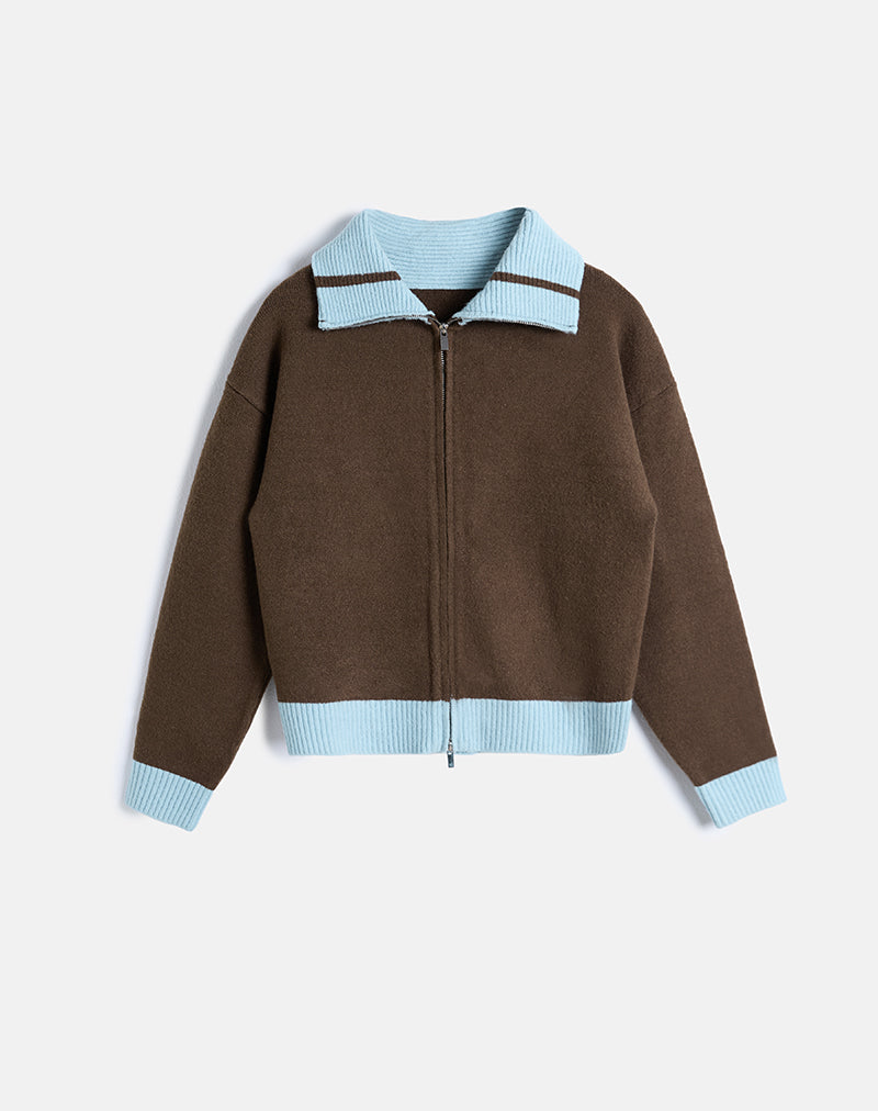 Ayamu Ritstrui in gebreid bruin