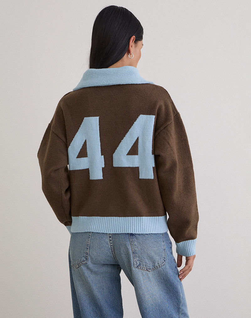 Afbeelding van Ayamu Ritstrui in gebreid bruin