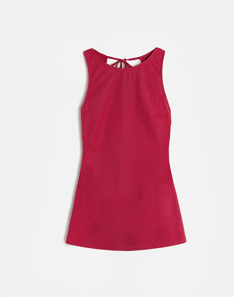Afbeelding van Ayana Mini Jurk in Adrenaline Rood