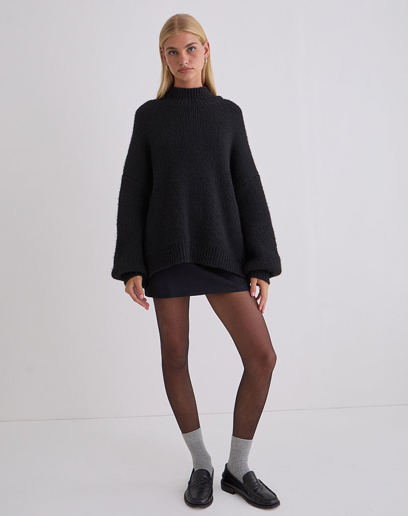 Afbeelding van Amato oversized trui in zwart