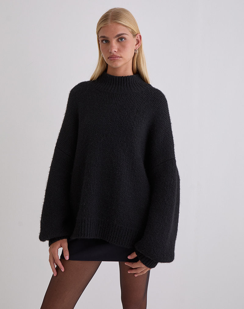 Afbeelding van Amato oversized trui in zwart