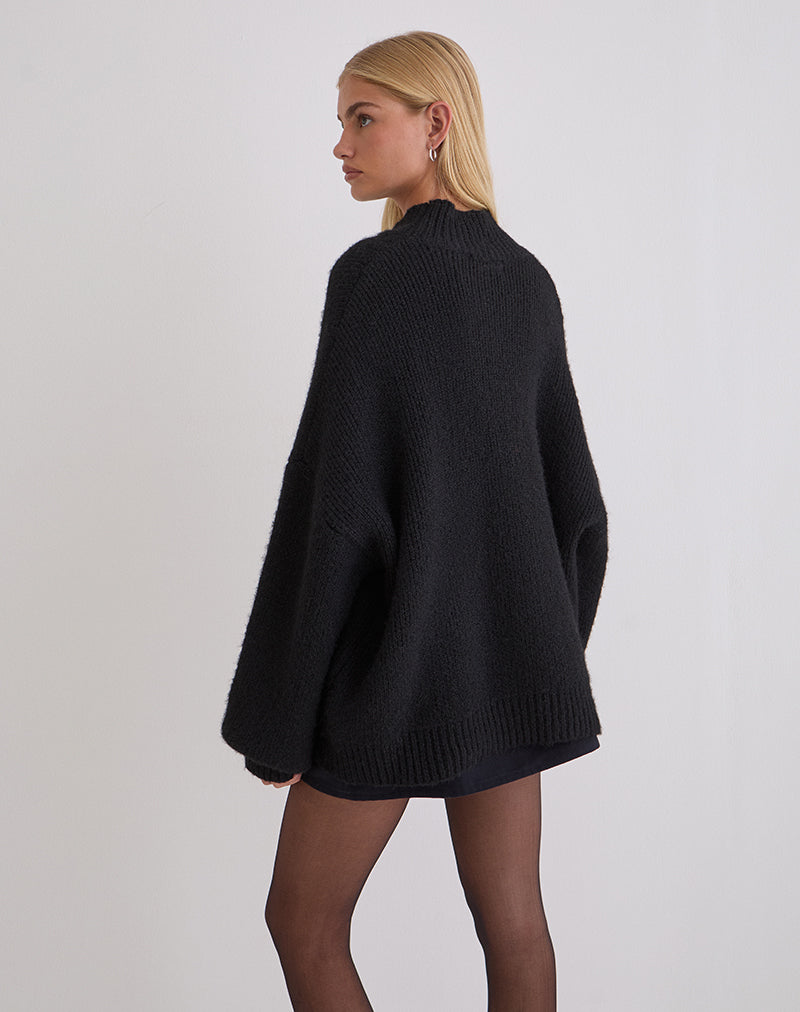 Afbeelding van Amato oversized trui in zwart