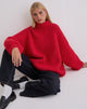 Afbeelding van Amato Oversized Trui in Rood