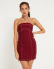 Afbeelding van Baladis Mini Dress in Tailoring Redwood