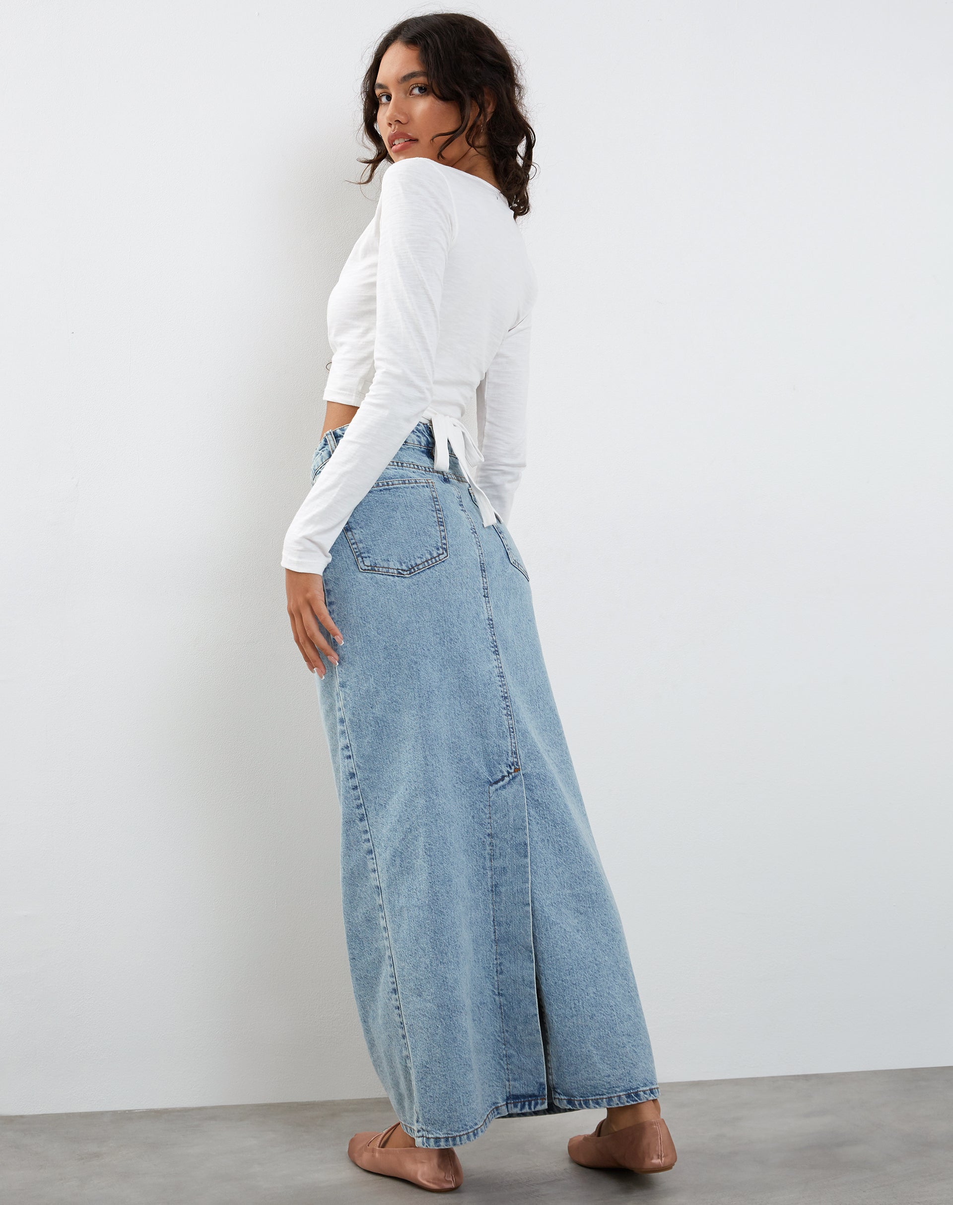 Afbeelding van Ballet Wrap Top in White Jersey