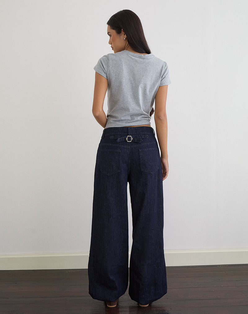 Afbeelding van Banaran Balloon Trouser in Chambray Indigo