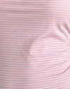 Roze en blauwe streep