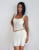 Afbeelding van Gastri minirok in Ivory Polka Flock