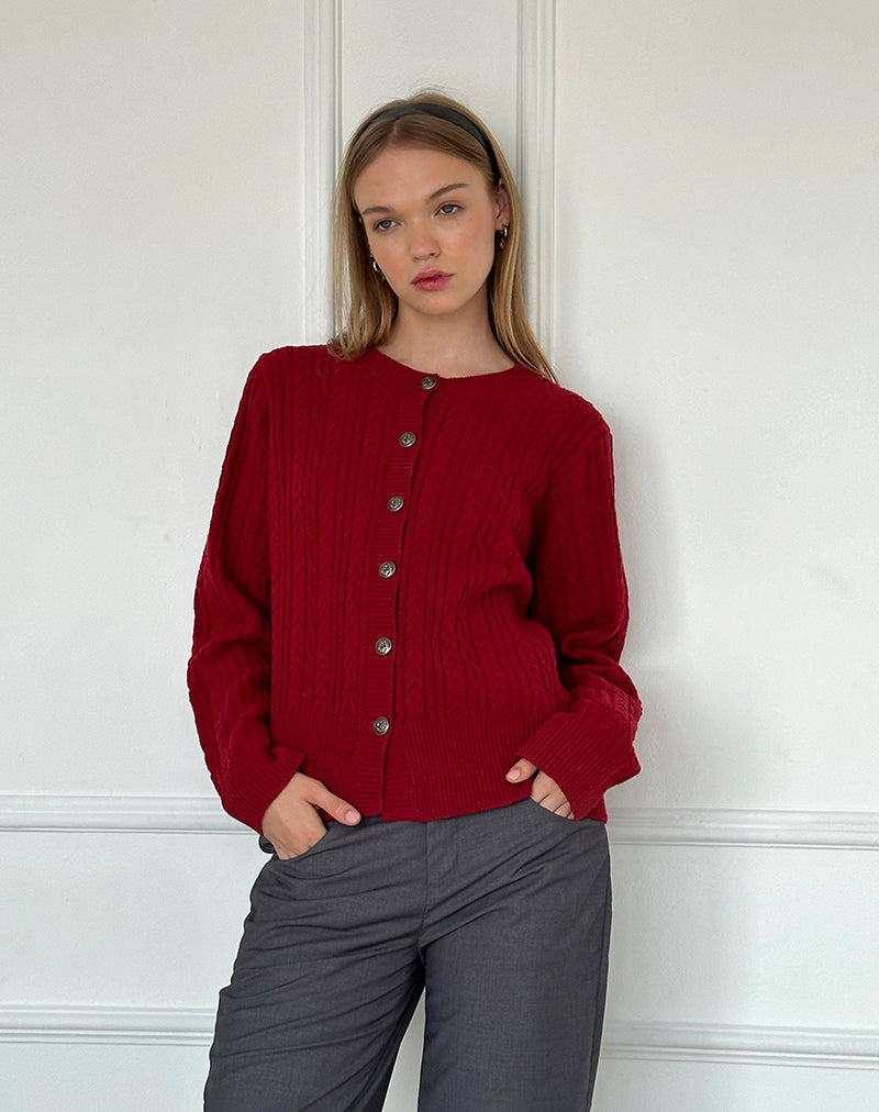 Bavana Vest in Diep Rood