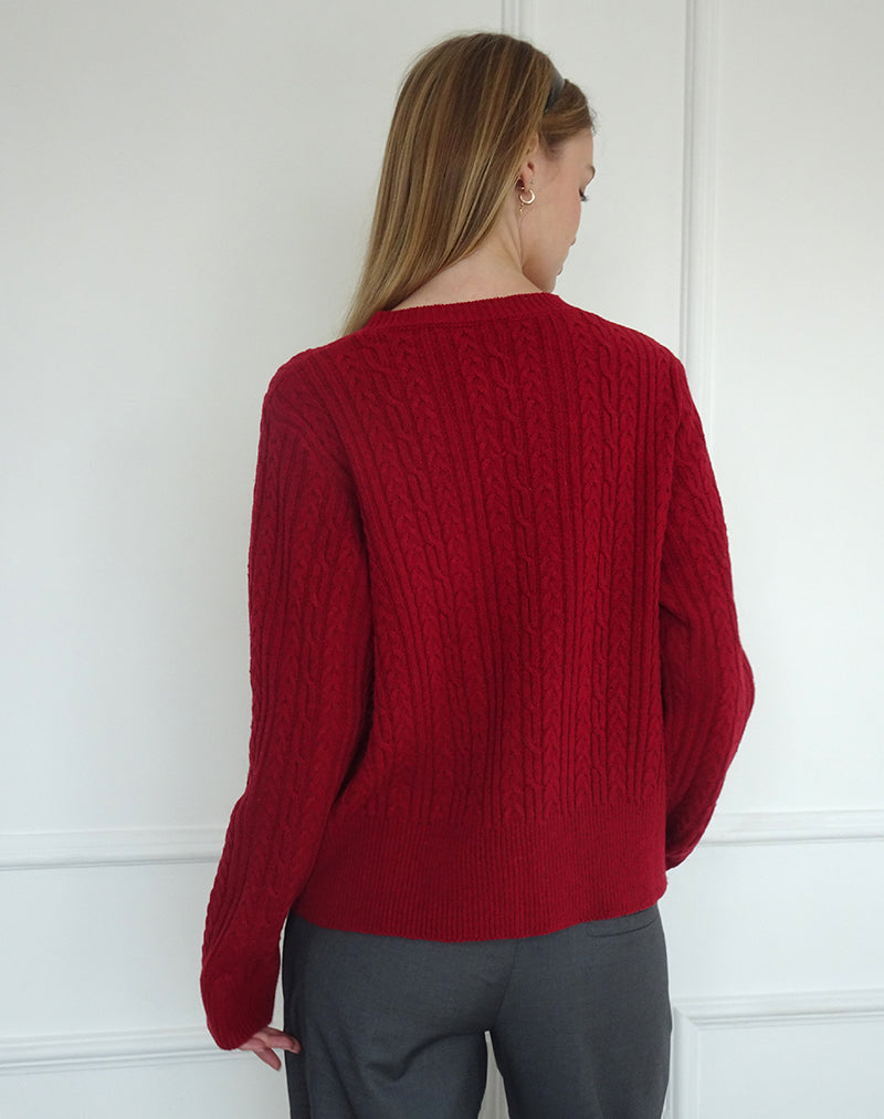 Afbeelding van Bavana Vest in Diep Rood