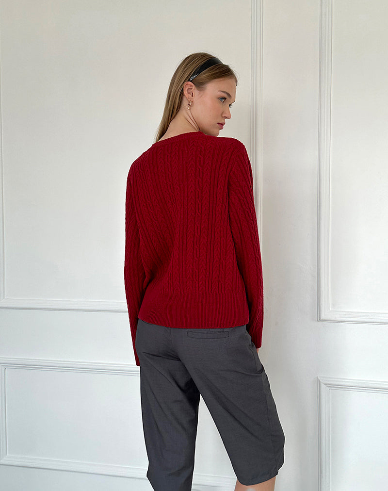 Bavana Vest in Diep Rood