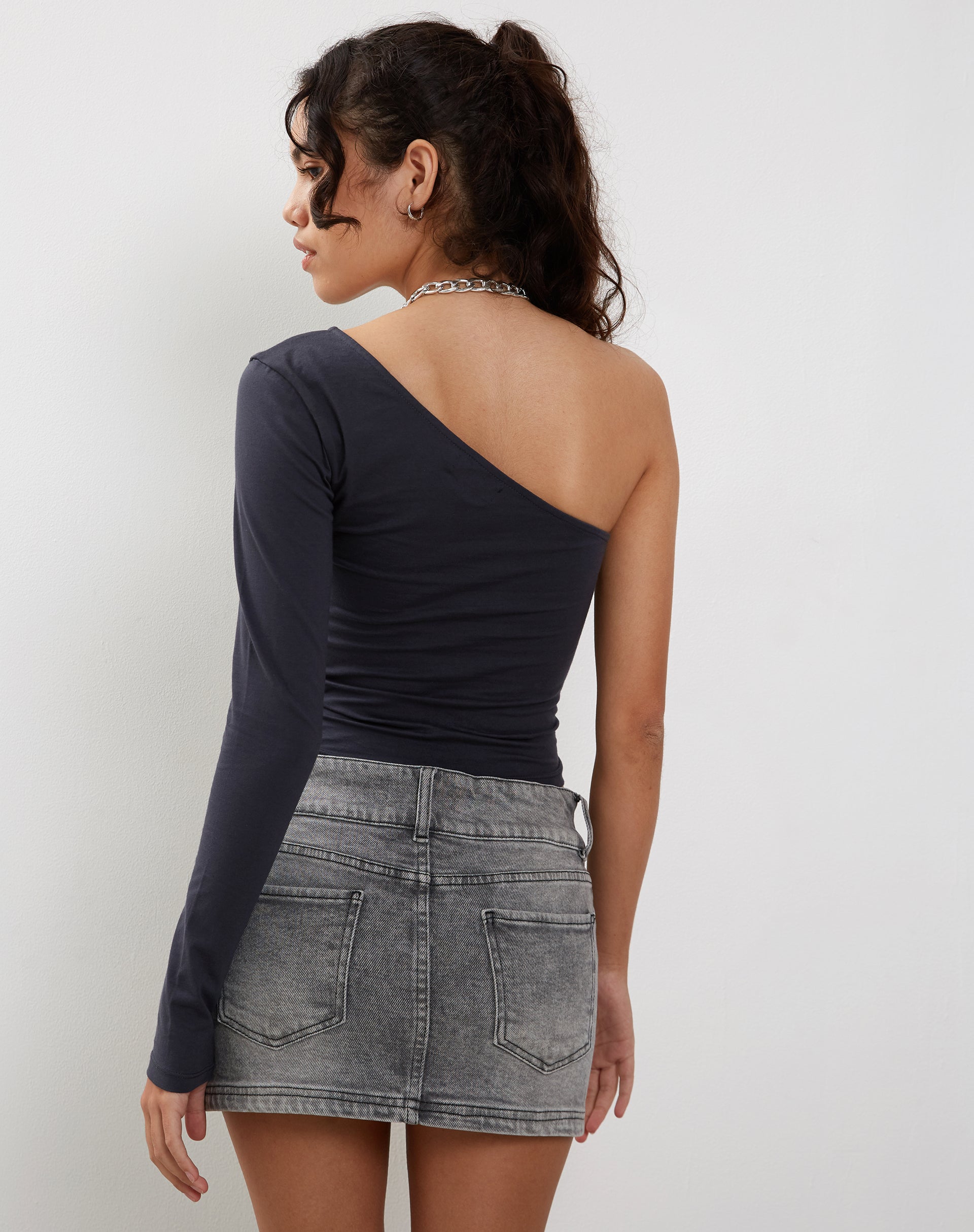 Afbeelding van Bayge One Shoulder Top in Ocean Storm