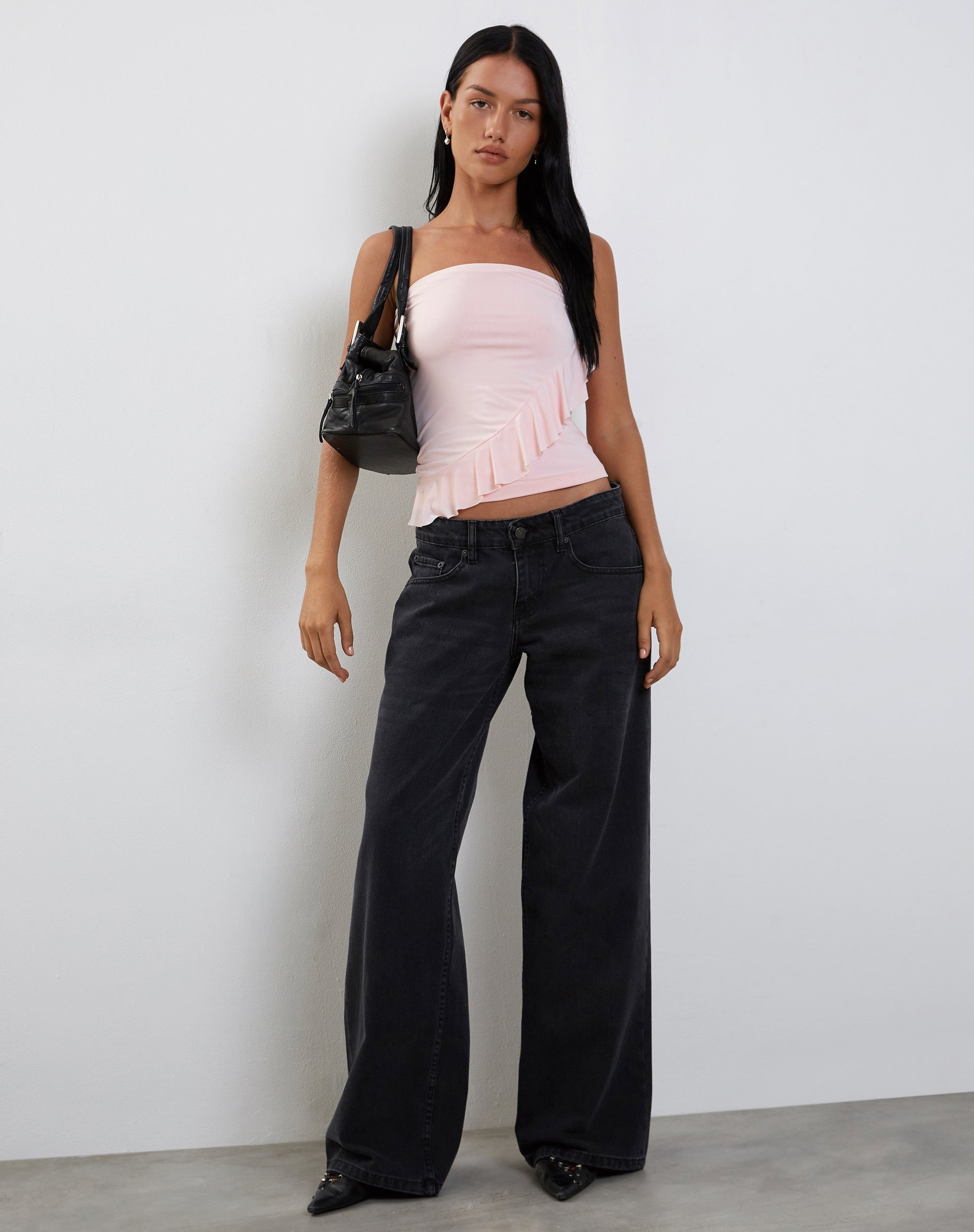 Afbeelding van Baylin Bandeau Top met ruches in babyroze